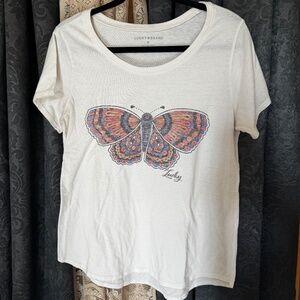 Lucky brand t shirt butterfly